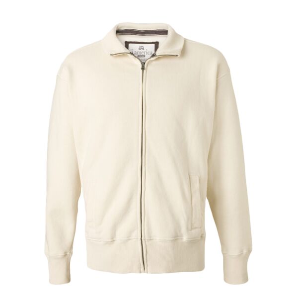 Unisex Vintage Solid Fleece Jacket Thumbnail